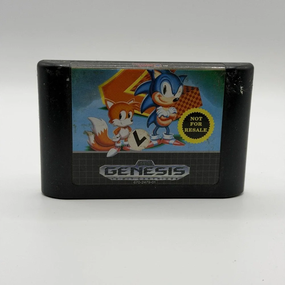 Sonic The Hedgehog 2 Not For Resale Sega Genesis SEGA NTSC-U/C 1992 Cart Only